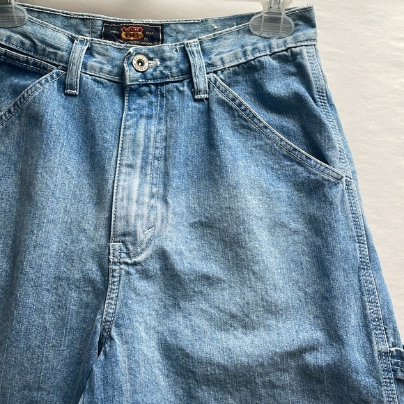 90s Carpenter Jeans 7/8 Blue Straight Route66 Y2K Skate Loose Grunge Alt Norm - Picture 12 of 13